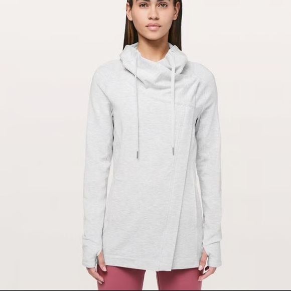 NWOT Lululemon Coast Asymmetrical Easy Wrap Sweater/Jacket - Picture 3 of 8